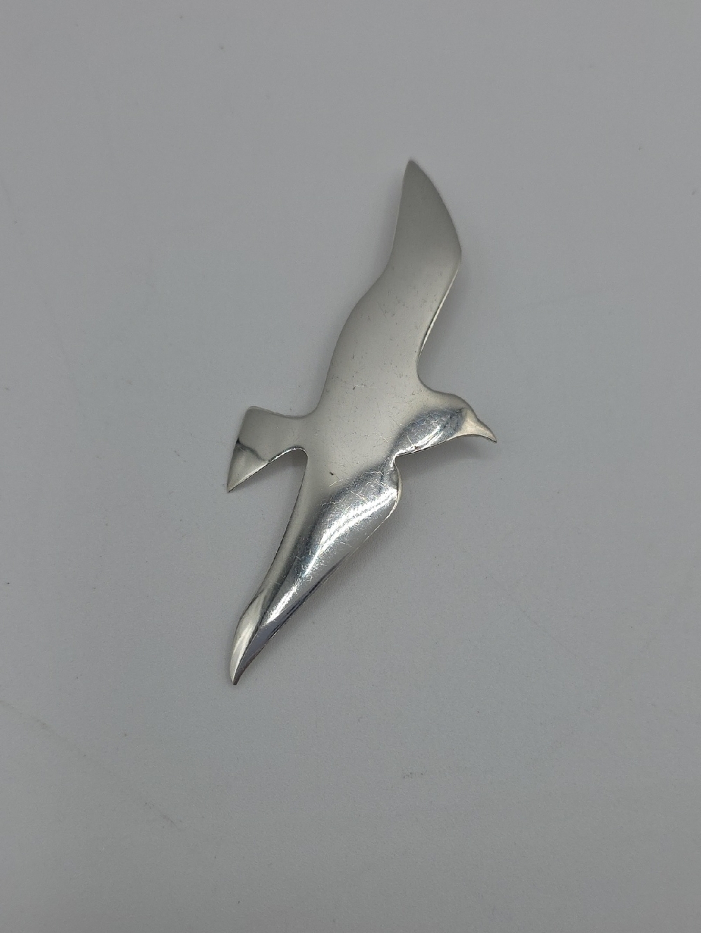 Sterling Silver Seagull Pin Brooch Or Pendant